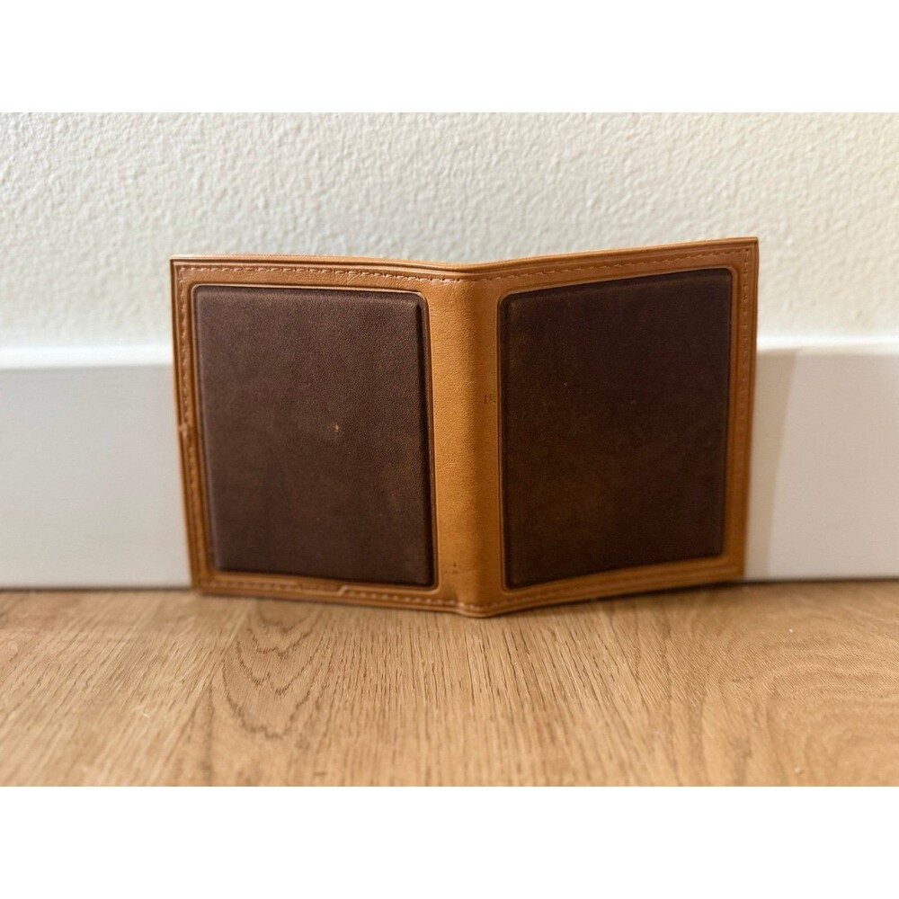 Vintage Leather Monsanto Bi-Fold Wallet Tan